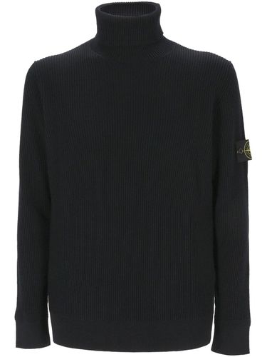 Logo Patch Turtleneck Jumper - Stone Island - Modalova