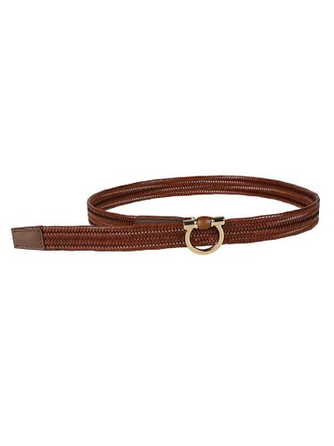 Ferragamo Gancini Woven Belt - Ferragamo - Modalova