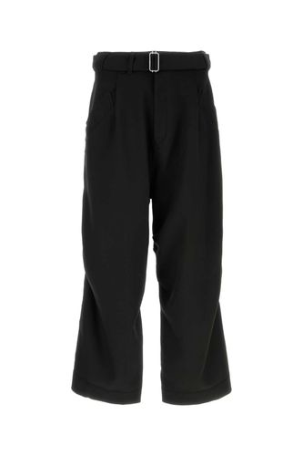 Black Stretch Polyester Blend Pant - Emporio Armani - Modalova