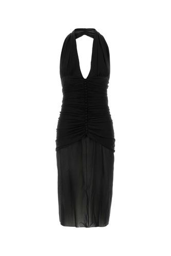 Saint Laurent Black Crepe Dress - Saint Laurent - Modalova