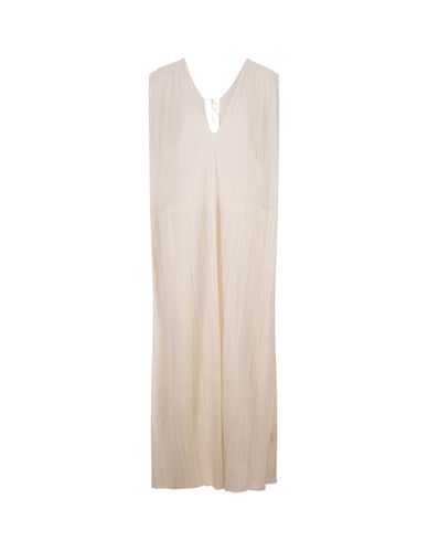 Jil Sander Long White Pleated Dress - Jil Sander - Modalova