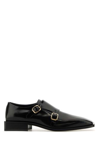 Black Leather Caracas Monk Strap Shoes - Ferragamo - Modalova