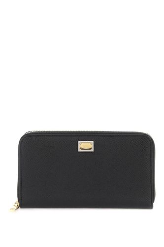 Leather Zip-around Wallet - Dolce & Gabbana - Modalova