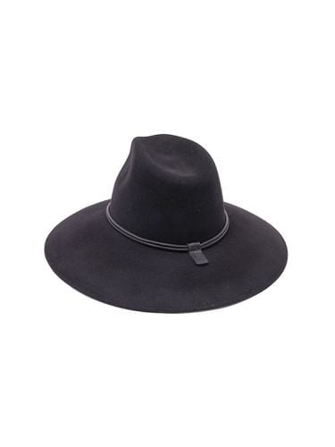 Filippo Catarzi Black Wool Fedora - Filippo Catarzi - Modalova