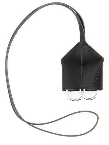 Leather Keychain - MM6 Maison Margiela - Modalova