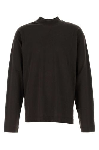 Chocolate Cotton Oversize Heger T-shirt - Dries Van Noten - Modalova