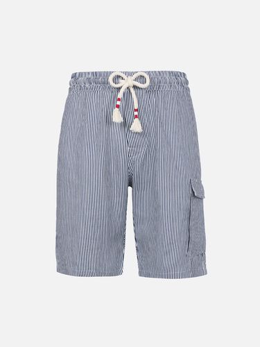 Man Striped Linen Bermuda Marseille - MC2 Saint Barth - Modalova