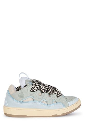 Multicolor Leather And Fabric Curb Sneakers - Lanvin - Modalova