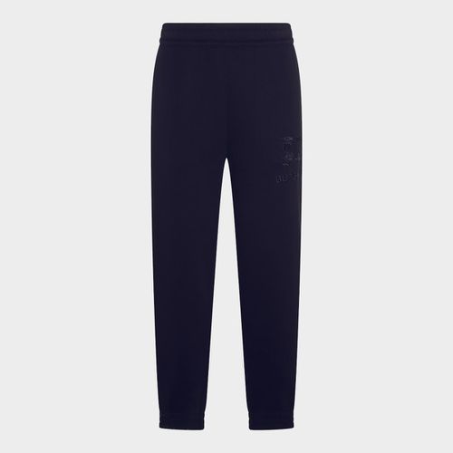 Navy Blue Cotton Track Pants - Burberry - Modalova