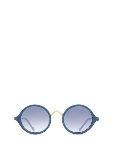 Des Art Petrol Blue Matt And Gold Sunglasses - Eyepetizer - Modalova
