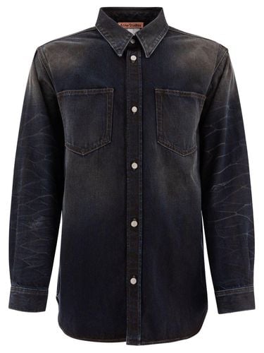 Collared Long-sleeve Denim Shirt - Acne Studios - Modalova