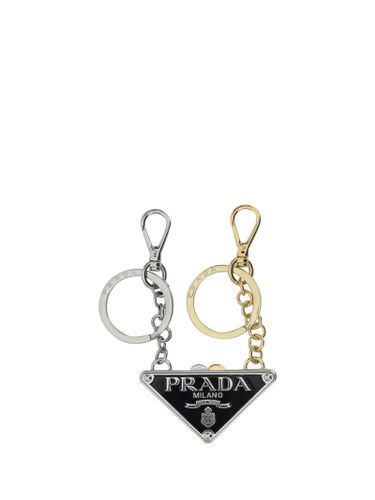 Prada Set Of Two Logo Keyrings - Prada - Modalova