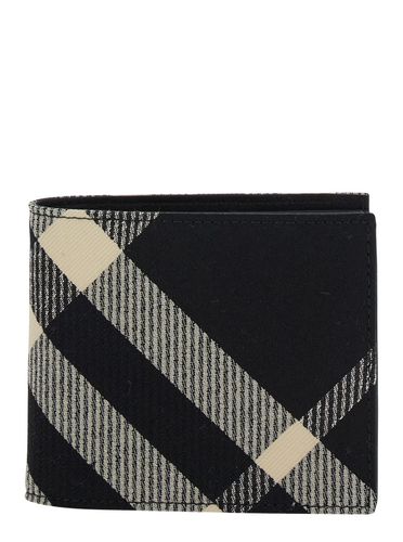 Wallet With Chech Print In Cotton Man - Burberry - Modalova