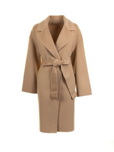 Marella Womens Camel Coat With Belt - Marella - Modalova