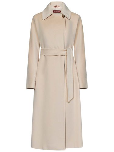 Collared Belted Coat - Max Mara Studio - Modalova