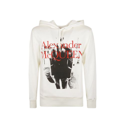 Printed Hooded Sweatshirt - Alexander McQueen - Modalova