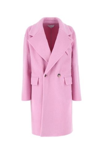 Bottega Veneta Pink Wool Blend Coat - Bottega Veneta - Modalova
