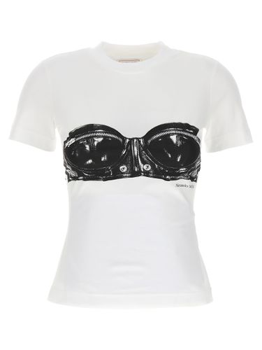 Alexander McQueen Biker Bra T-shirt - Alexander McQueen - Modalova