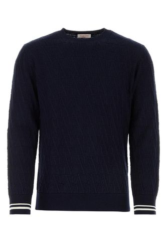 Dark Cotton Sweater - Valentino Garavani - Modalova