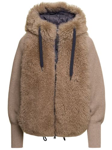 Hooded Fur Jacket - Brunello Cucinelli - Modalova