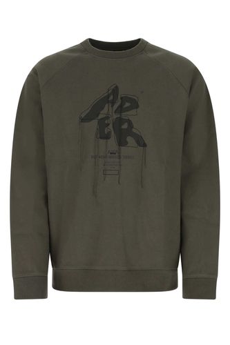 Green Cotton Blend Sweatshirt - Ader Error - Modalova