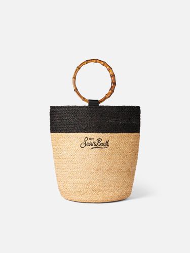 Raffia Bucket Bag With Bamboo Handles - MC2 Saint Barth - Modalova