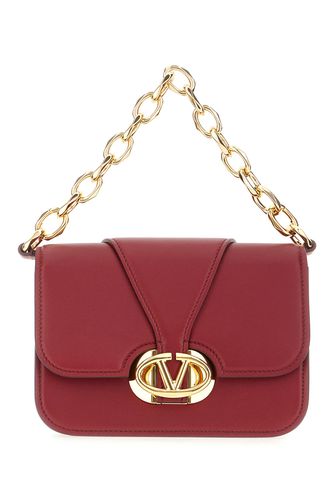 Tiziano Red Leather Handbag - Valentino Garavani - Modalova