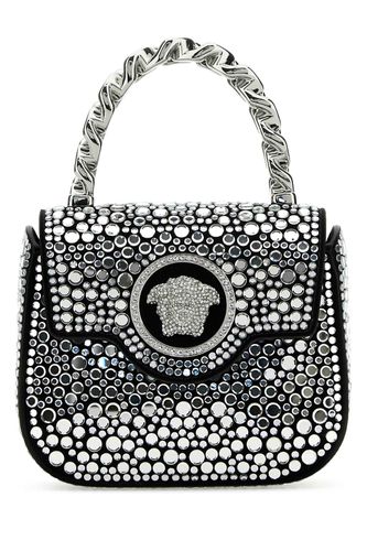 Embelished Leather La Medusa Handbag - Versace - Modalova