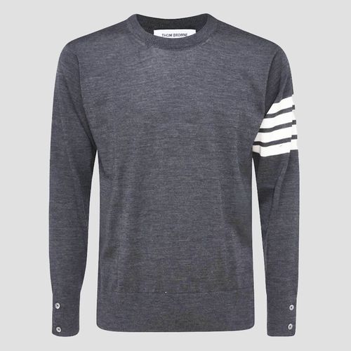 Thom Browne Med Grey Wool Knitwear - Thom Browne - Modalova