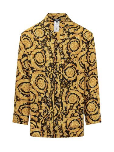 Versace Printed Silk Pijama Shirt - Versace - Modalova