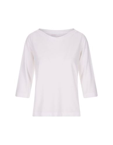 White Sweater With 3/4 Sleeve - Zanone - Modalova
