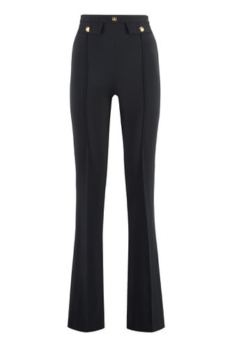 Crepe Wide-leg Trousers - Elisabetta Franchi - Modalova