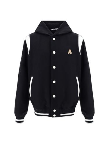 Bear In Mind Varsity Jacket - Palm Angels - Modalova