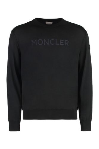 Virgin Wool Crew-neck Sweater - Moncler - Modalova