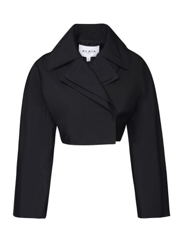 Alaia Short Black Caban Jacket - Alaia - Modalova