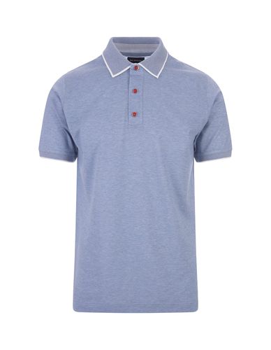 Light Polo Shirt With Contrasting Details - Kiton - Modalova