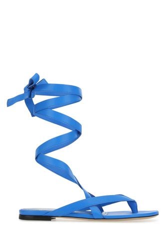 Turquoise Nappa Leather Beth Sandals - The Attico - Modalova