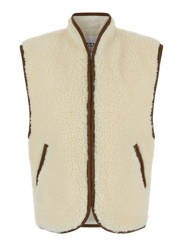 Maximilia White Vest With Front Zip Closure In Wool Blend Woman - Marant Étoile - Modalova