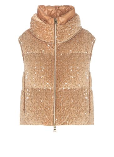 Herno Vest With Paillettes - Herno - Modalova