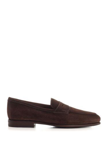 Carlo Mens Suede Moccasin - Santoni - Modalova