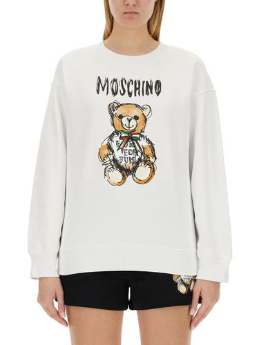 Moschino Sweatshirt With Logo - Moschino - Modalova