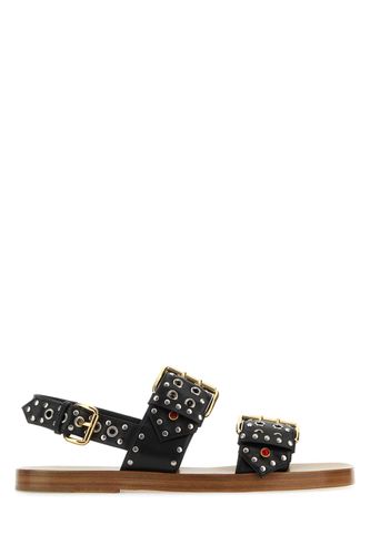 Gucci Embellished Leather Sandals - Gucci - Modalova