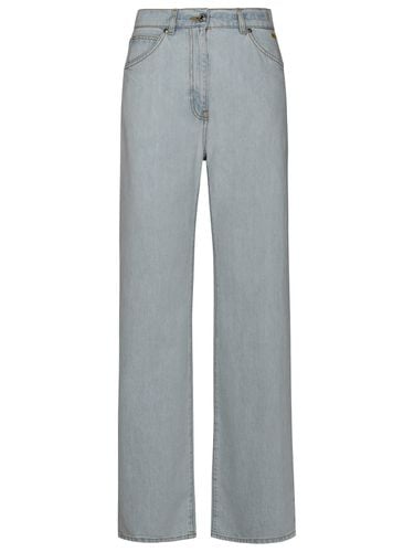 MSGM Light Blue Cotton Jeans - MSGM - Modalova