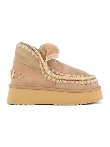 Eskimo 18 Platform Rhinestones Camel Suede - Mou - Modalova