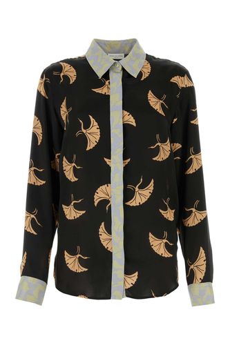 Printed Silk Blend Shirt - Dries Van Noten - Modalova