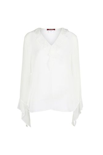 Ruffled Long-sleeved Top - Max Mara Studio - Modalova