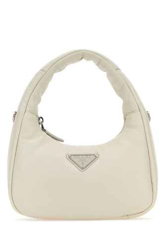 White Nappa Leather Mini Soft Handbag - Prada - Modalova