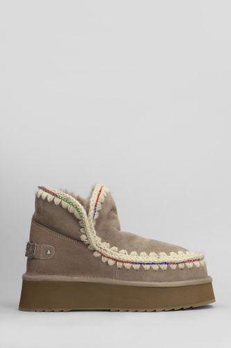 Eskimo 18 Ankle Boots Inside Wedge In Suede - Mou - Modalova