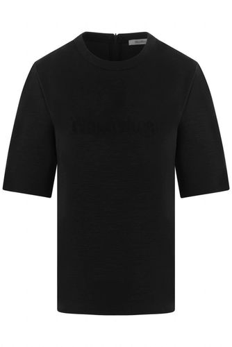 Zip Detailed Crewneck T-shirt - Max Mara - Modalova