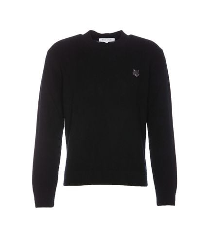 Bold Fox Head Patch Regular Wool Sweater - Maison Kitsuné - Modalova